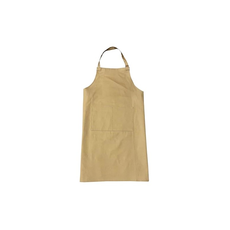 Cotton Bib Apron Split Pocket & Adjustable Neck Adults Home