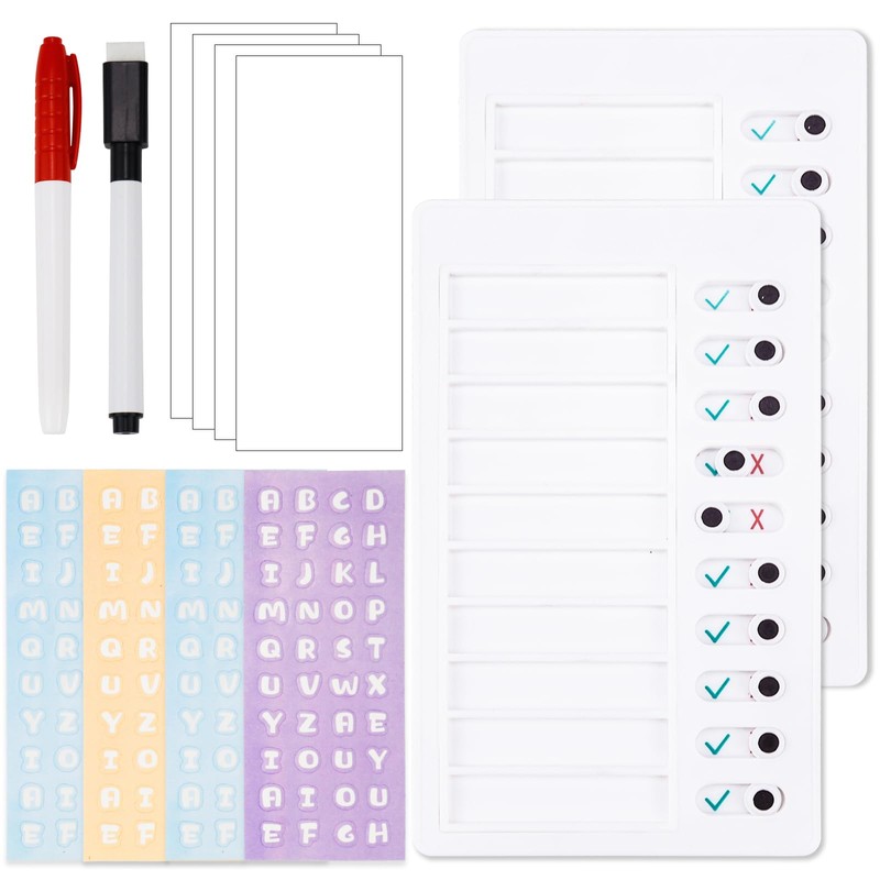 Checklist Boards To Do List Wipe Clean 2 Pieces To