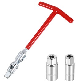 3 Pcs Spark Plug Socket Set,Spark Plug Wrench,Universal T-Handle Sparks Wire Removal Tool with 16mm/21mm Sparks Sockets,Wire Removal Tool Kit for Motorcycle,Car,Truck,Lawn Mowers and Motor Vehicles