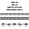 DYC 420 Motorcycle Chain 132 Links for 50 70 90