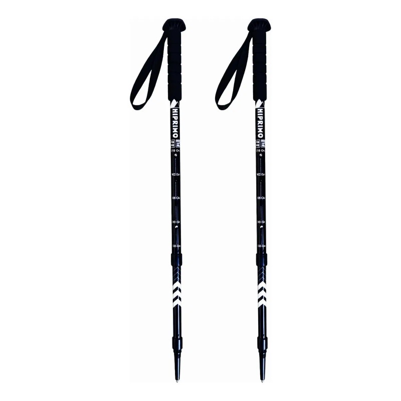 Bastones De Senderismo Aluminio 7075 Ajustables Plegables Color Negro