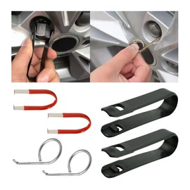 CGEAMDY Pack of 6 Wheel Bolt Caps Tool, 3 Versions Replacement Hub Caps Tools, Wheel Nut Caps Puller, Removal Pliers, Removing Various Wheel Bolt Covers
