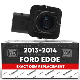 Rear View Backup Camera - Compatible with 2013-2015 Ford Edge - Reverse Park Assist Camera - OEM ET4Z-19G490-A, DT4Z-19G490-A, DT4Z-19G490-B, 590-415
