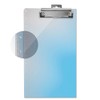 Officemate Transparent Plastic Clipboard with 12-Inch Ruler, Letter Size, Low