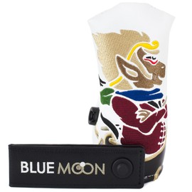 Blue Moon Putter Cover, Saiyuki, Tiger Crime [Fidlock FIDLOCK Magnet Putter Cover Holder Included], Pin Type, Pin-type, Blade, Mallet, Small (Saiyuki, White)