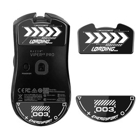 Mouse Skates for Razer Viper V3 Pro Gaming Mouse, Rounded Curved Glass Mouse Feet Replacement for Viper V3 Pro Mouse, Super Fast Smooth and Durable Sole Mouse Stickers for Razer Viper V3 Pro