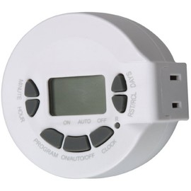 Woods 59203 Digital Lamp and Appliance Timer, Repeats Weekly with 2-Prong Plug