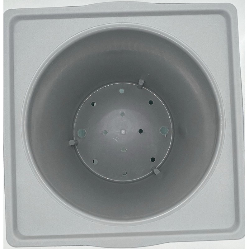 Oliz Self Watering Planter 4-Pack, 6 Inch Plastic Flower Pots