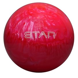 ELITE Star Polyester Bowling Ball - Customizable with Basic Drilling & Engraving Options - Great for Spare Shooting, League, Straight Bowlers - Beginner Entry Level (Pink Pearl, 12 lbs)