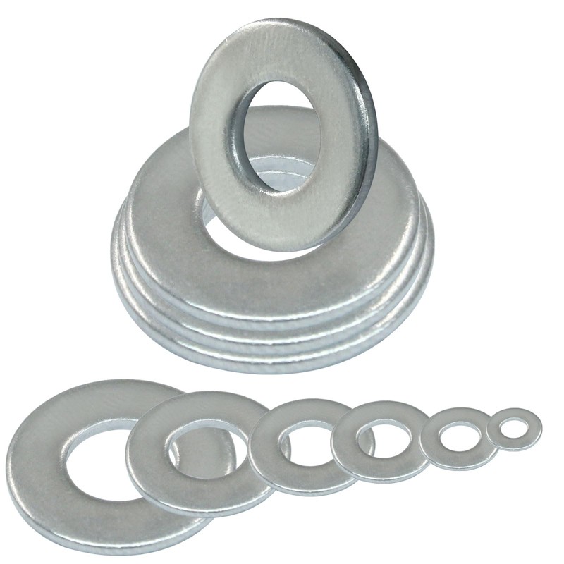 Luomorgo 1/4" Stainless Steel 304 Flat Washers, 5/8" Outside Diameter,