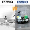 Vanwood Sponge Holder for Kitchen Sink with Auto Draining Tray,