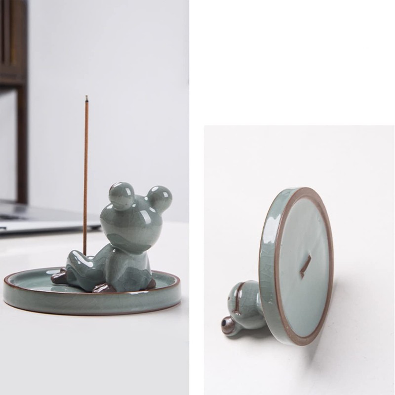 [Queen-b] Frog Incense Holder, Incense Holder, Frog, Incense, Incense Holder