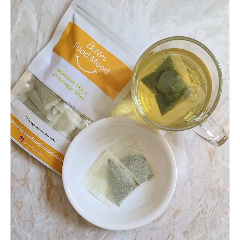 Better Food Mood Moringa Tea (50 Tea Bags) | Superfood
