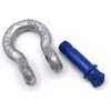 Shackle curved HA2 steel high-strength with eyebolt/screw bolts 3.25t -