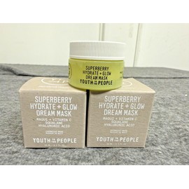 Youth To The People 2 PACK Youth To The People Superberry Hydrate + Glow Dream Overnight Mask 0.5oz