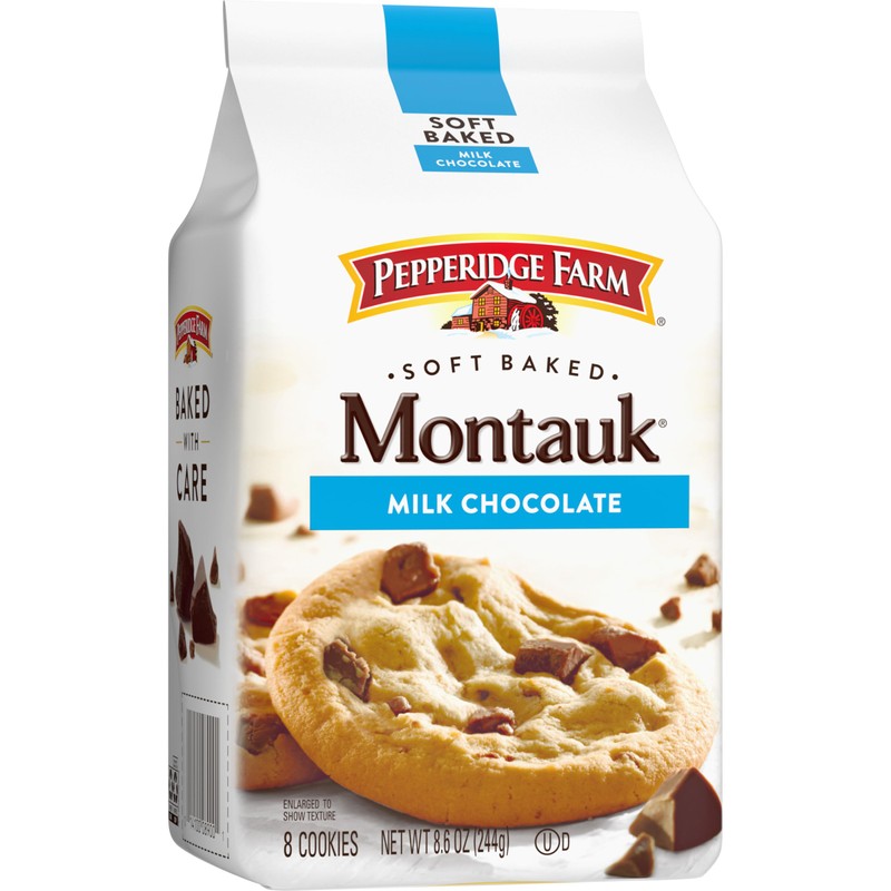 Pepperidge Farm Montauk Soft Baked Milk Chocolate Chunk Cookies, 8.6