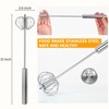 HANSGO Stainless Steel Egg Whisk, 12 Inch Semi Automatic Whisk