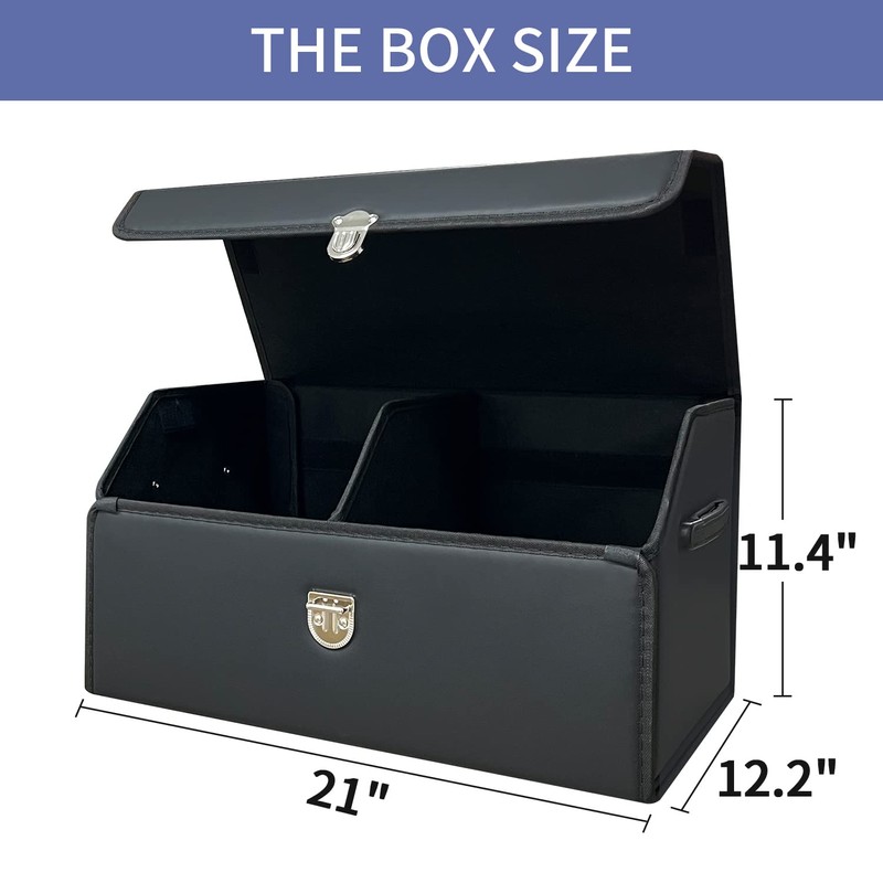 Wuatow Car Trunk Organizer, Car Storage Organizer, SUV Trunk Organizer