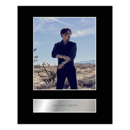 Iconic pics Johnny Depp Signed Mounted Photo Display