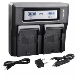 Kastar GEB221 Battery or Dual LCD Charger for Leica 724117 733269 733270 T733270 772806 - 1 Charger
