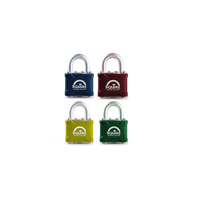 Squire Medium Duty Padlock (35 CLR Red) - Toughest Open