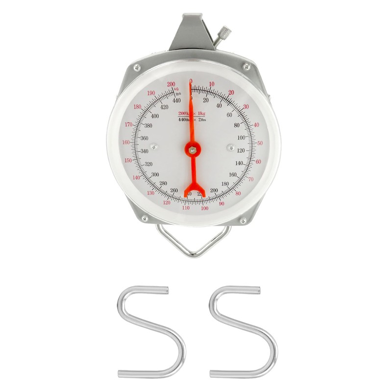 QWORK Precision Hanging Scale, 440lbs / 200kg Capacity, Dual Unit,
