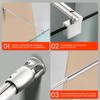 Shower Door Support Bar, Fix Frameless Shower Door Panel for