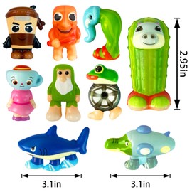 12Pcs Italian Brainrot Toys,Slow Squishy Toys Bulk for Kids,Tralalero Tralala Squishy Toys,Brainrot Meme Shark Squishy Stress Relief Sensory Toys,Funny Animals,Party Favors Gifts for Fans Kids