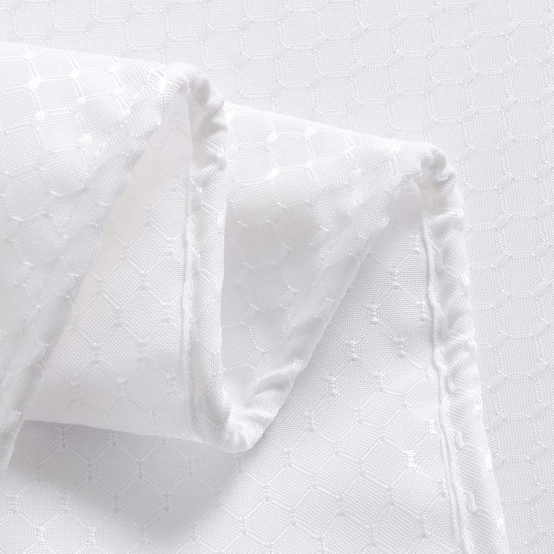 EurCross White Extra Long Shower Curtains 180 x 220cm Drop,