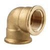 tecuro 90° Brass Angle with Internal Thread on Both Sides