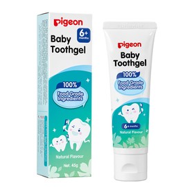 Pigeon, Baby Tooth Gel, No Paraben, Sodium Lauryl Sulfate-Free, Low Foaming, Natural Flavor, 45g