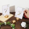PEUTIER Pack of 24 Round Table Number Holders, Modern Place