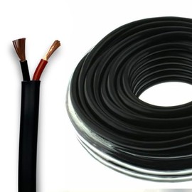Automotive FLAT Twin 2 Core Cable 12V/24V Thin Wall Wire for Auto Boat 16.5A, 1mm² (30M Roll)