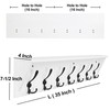 Dseap Wall Mounted Coat Rack Shelf - 24” Heavy Duty