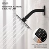 KENES Tub Shower Faucet Set Complete, Matte Black Tub and
