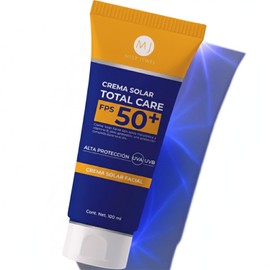 MIST JEWEL | Protector solar facial Total Care 50+ FPS Con Ácido hialurónico, Vitamina E y extracto de sábila | Proteccion rayos UVA UVB para todo tipo de piel sport resistente al agua 100ml