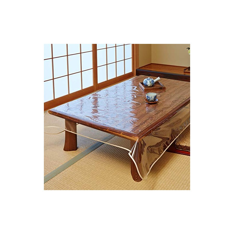 iMedia Transparent Tablecloth 120x200cm PVC Table Mat Desk Mat Mat