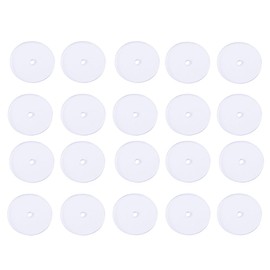 QEDBOJE 30 Pieces Piercing Disc, Keloid Disc, Clear Disc Pads, to Stabilise Earrings, Stopper Earlobe Support, Patches, for Piercing Bump, Anti Game Meat (10 mm)