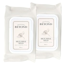 Beyond Rice Milk Deep Cleansing Tissue 174g 50 sheets x 2 / 비욘드 라이스밀크 딥 클렌징 티슈 174g 50매 x 2개
