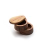 Ironwood Gourmet Double Layer Swivel Salt Cellar Box, Acacia Wood