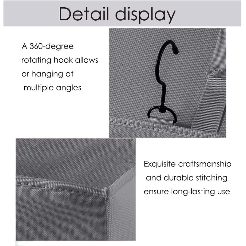 LASAMOLL Bedside Caddy Bedside Storage Organizer,Bed Caddy With Thickened Material