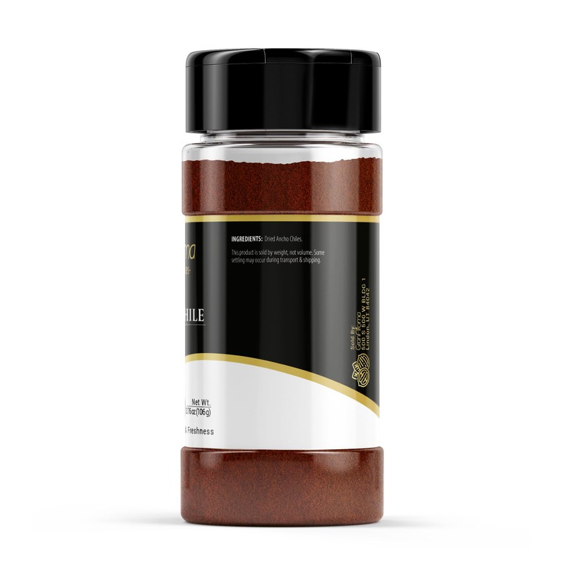 GranAroma Ancho Chile Powder, Spicy & Flavorful, Delicious Dried Chile