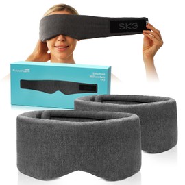 Sleep Mask,Eye Mask Wrap-Around Design, Light Shading, Breathable Fabric, Adjustable, Lightweight, Sturdy Stitching…