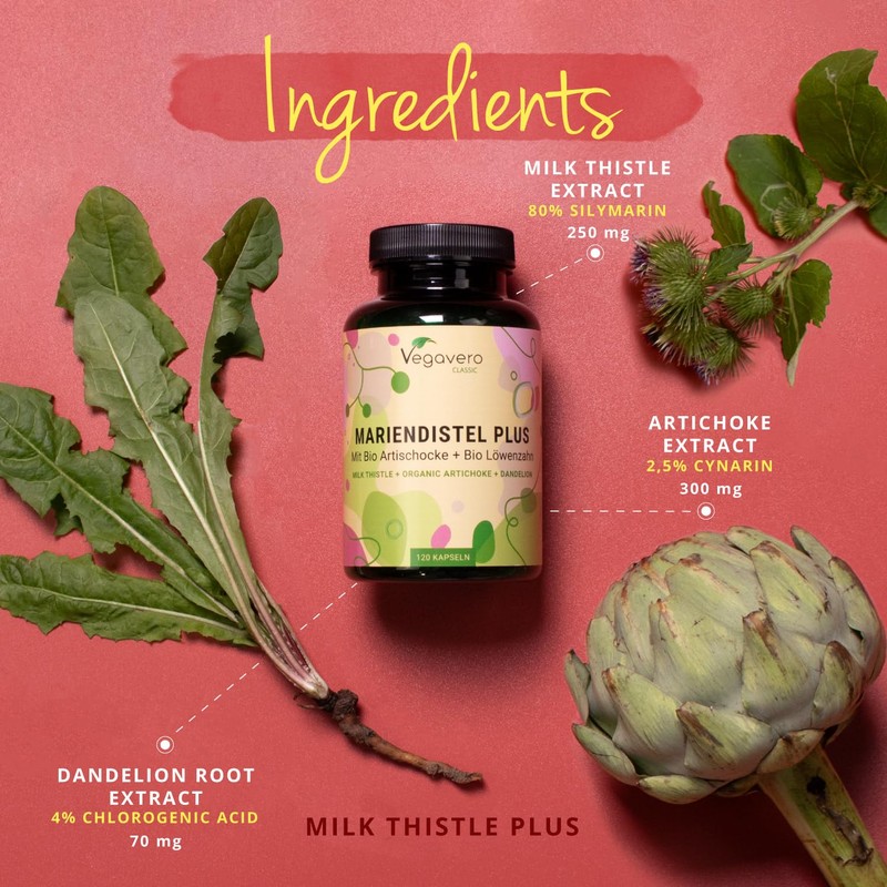 Vegavero Artichoke Leaf Extract Complex | 120 Capsules | HIGH