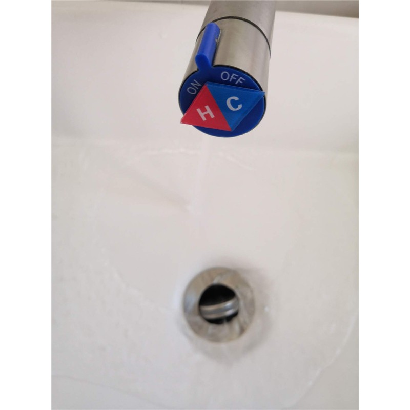 Zzooi 4PCS Self Stick Hot Sign Cold Sign Cold Hot