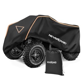NEVERLAND ATV Cover Waterproof Outdoor Heavy Duty ATV Covers Dustproof Anti-UV 4 Wheeler Cover All Weather Protection Four Wheeler Cover for Polaris Yamaha Suzuki Honda (Black XLarge)