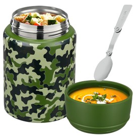 17.5oz Soup Thermo Insulated Food Jar (Army Green - Camouflage)