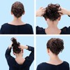 CAISHA Large Hairpiece Scrunchy Instant Updo Curly Messy Bun Red