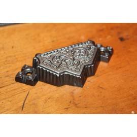 Restored Ornate Antique Victorian Cast Iron Bin Apothecary Cupboard Pull L-8