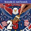 Hiboss 4th of July Tablecloth Round 44 Inch, Memorial Day